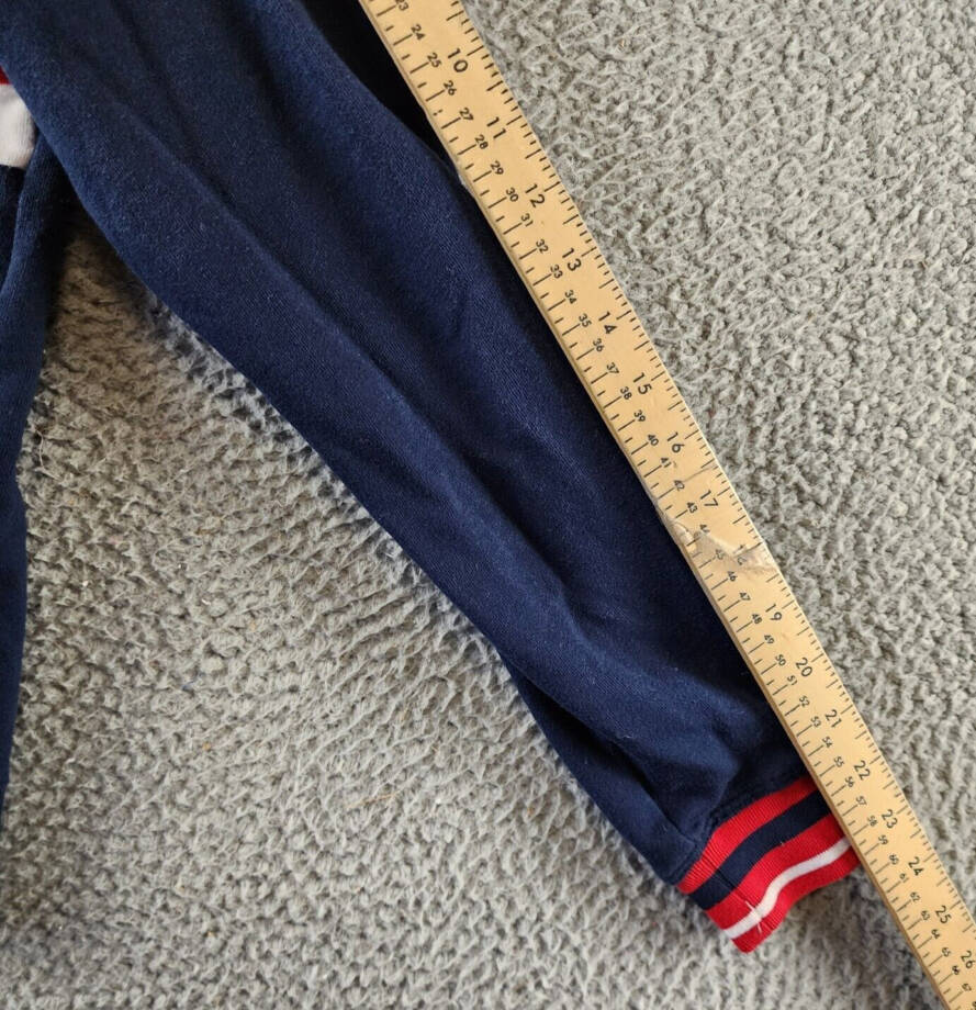 Tommy Hilfiger Sport Colorblock Full Zip Hoodie Women's S Navy Multi Long Sleeve