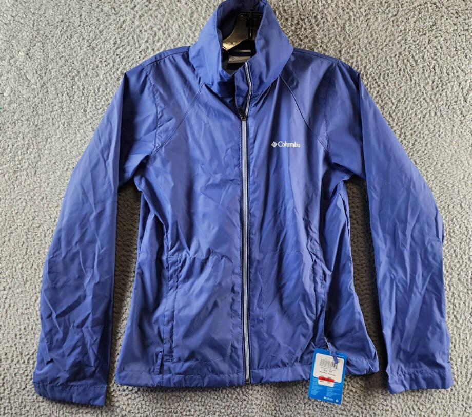 Columbia Switchback III Waterproof Packable Rain Jacket Women's XS Eve Full Zip