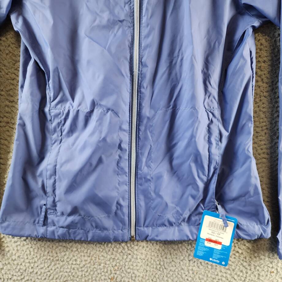 Columbia Switchback III Waterproof Packable Rain Jacket Women's XS Eve Full Zip