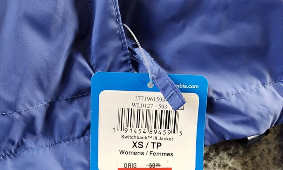 Columbia Switchback III Waterproof Packable Rain Jacket Women's XS Eve Full Zip