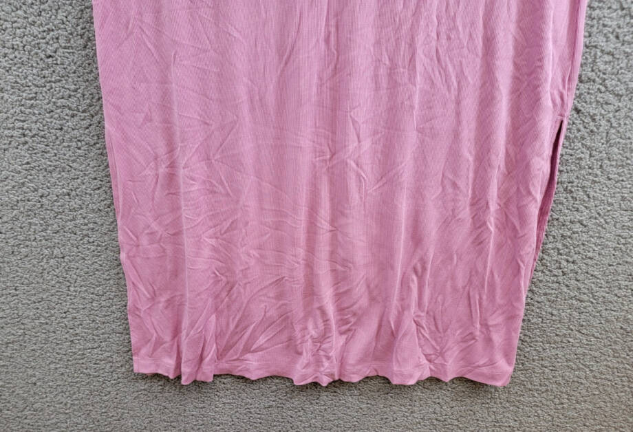 State of Day Ribbed Modal Blend Tank Nightgown Women's L Mauve Orchid Pullover