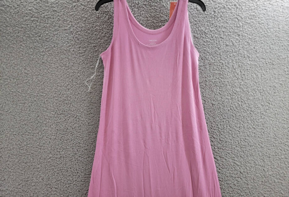 State of Day Ribbed Modal Blend Tank Nightgown Women's S Mauve Orchid Pullover
