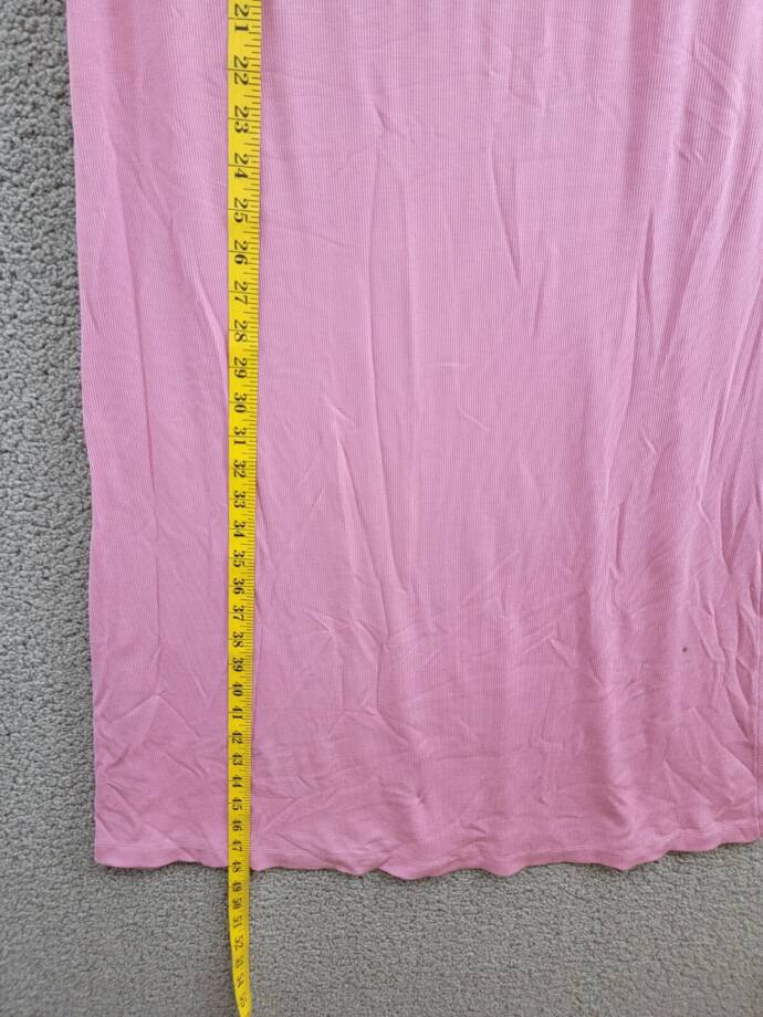 State of Day Ribbed Modal Blend Tank Nightgown Women's S Mauve Orchid Pullover