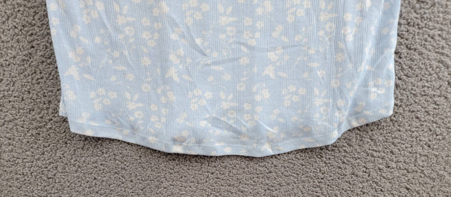 Roudelain Pointelle Pajama Tank Top Women's L Nantucket Floral Crewneck Pullover