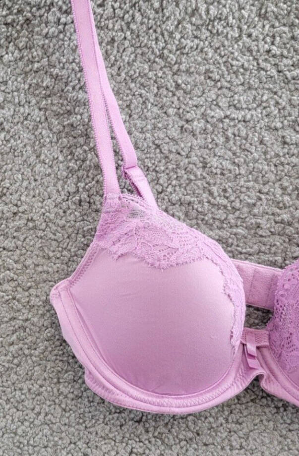 b.tempt'd by Wacoal Always Composed T-Shirt Bra Women 32C Smoky Grape Hook & Eye