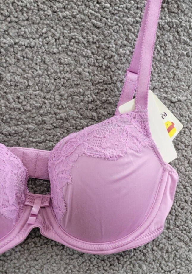 b.tempt'd by Wacoal Always Composed T-Shirt Bra Women 32C Smoky Grape Hook & Eye