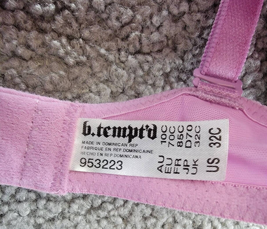 b.tempt'd by Wacoal Always Composed T-Shirt Bra Women 32C Smoky Grape Hook & Eye