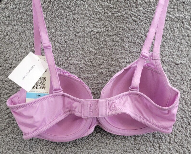 b.tempt'd by Wacoal Always Composed T-Shirt Bra Women 32C Smoky Grape Hook & Eye