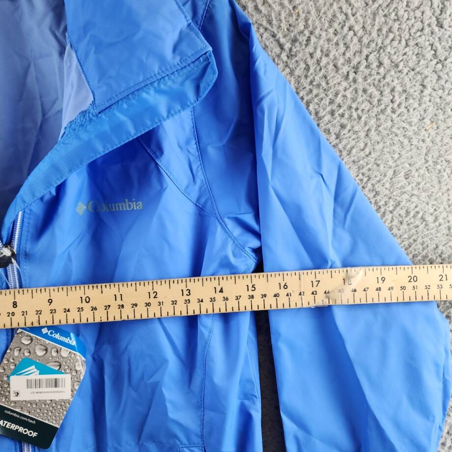 Columbia Switchback Waterproof Packable Rain Jacket Women's XS Harbor Blue