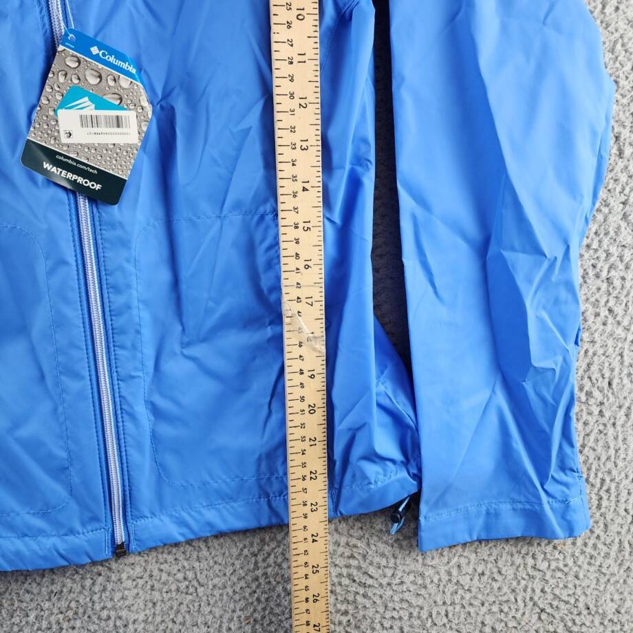 Columbia Switchback Waterproof Packable Rain Jacket Women's XS Harbor Blue