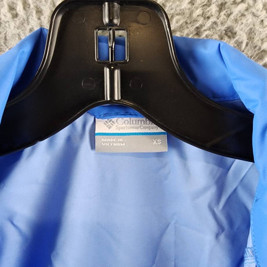Columbia Switchback Waterproof Packable Rain Jacket Women's XS Harbor Blue