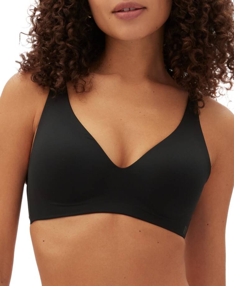 GapBody Everyday Essentials Wireless Bra Women's 32DD True Black Adjustable