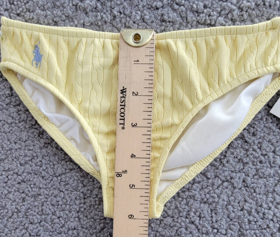 Polo Ralph Lauren Cable Knit Bottom Little Girls 4 Yellow Embroidered Logo