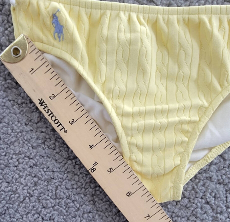 Polo Ralph Lauren Cable Knit Bottom Little Girls 4 Yellow Embroidered Logo