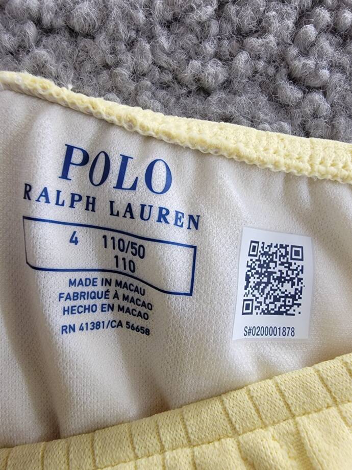 Polo Ralph Lauren Cable Knit Bottom Little Girls 4 Yellow Embroidered Logo