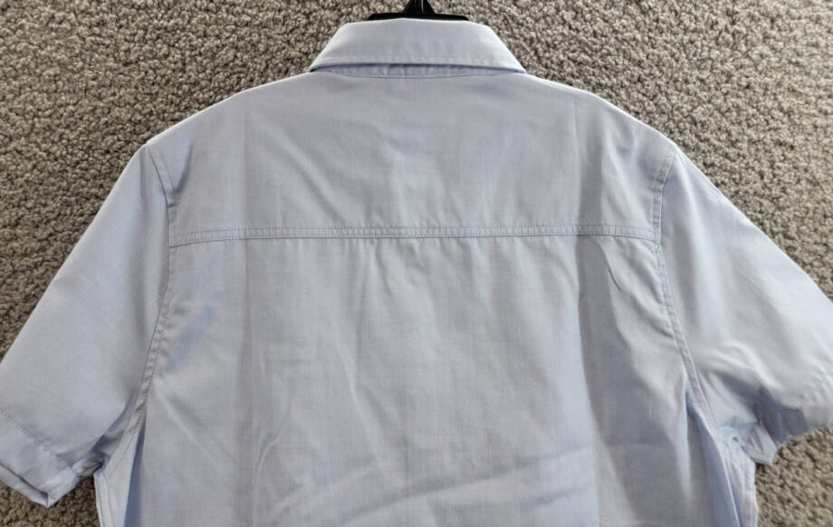 BOSS Kidswear Short Sleeved Shirt Boys' 14 Pale Blue Button Closure Shirt Collar