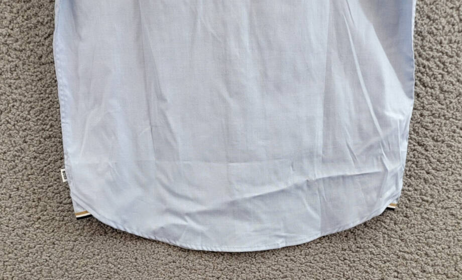 BOSS Kidswear Short Sleeved Shirt Boys' 14 Pale Blue Button Closure Shirt Collar