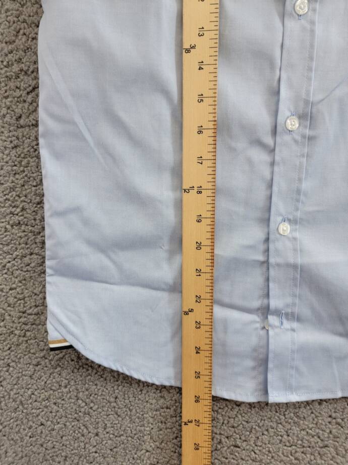 BOSS Kidswear Short Sleeved Shirt Boys' 14 Pale Blue Button Closure Shirt Collar