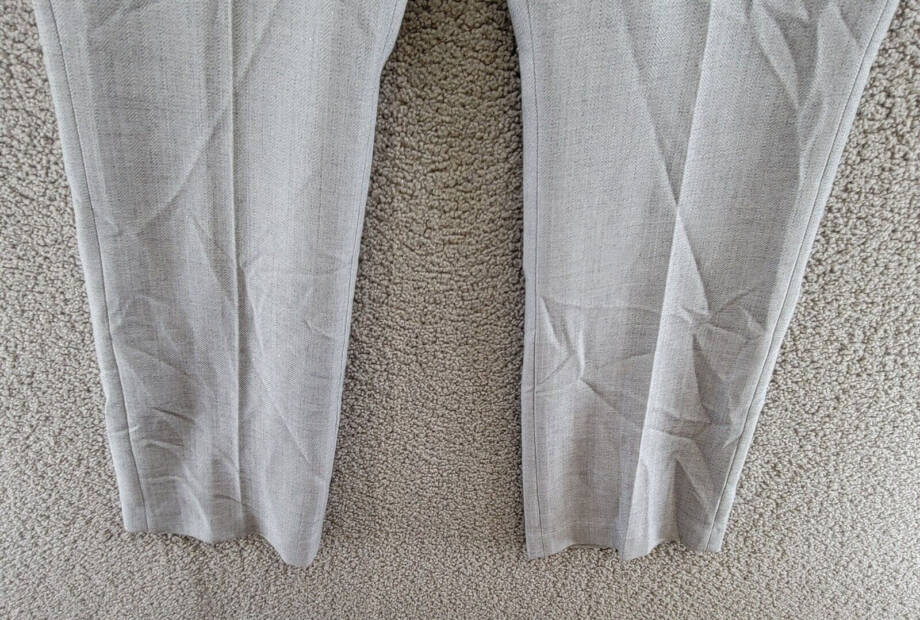 Le Suit High Rise Pants Women's 10 Granite Heather Pull On Style Pleat Front