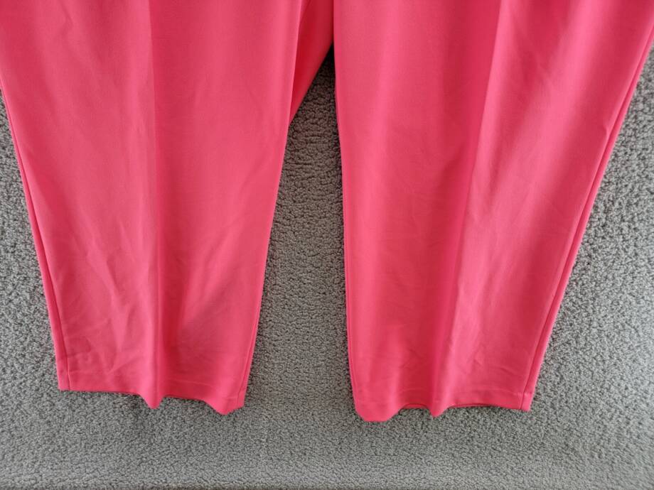 Calvin Klein Plus Size Wide-Leg Scuba Crepe Pants Women's 24W Rosebud Zip Fly