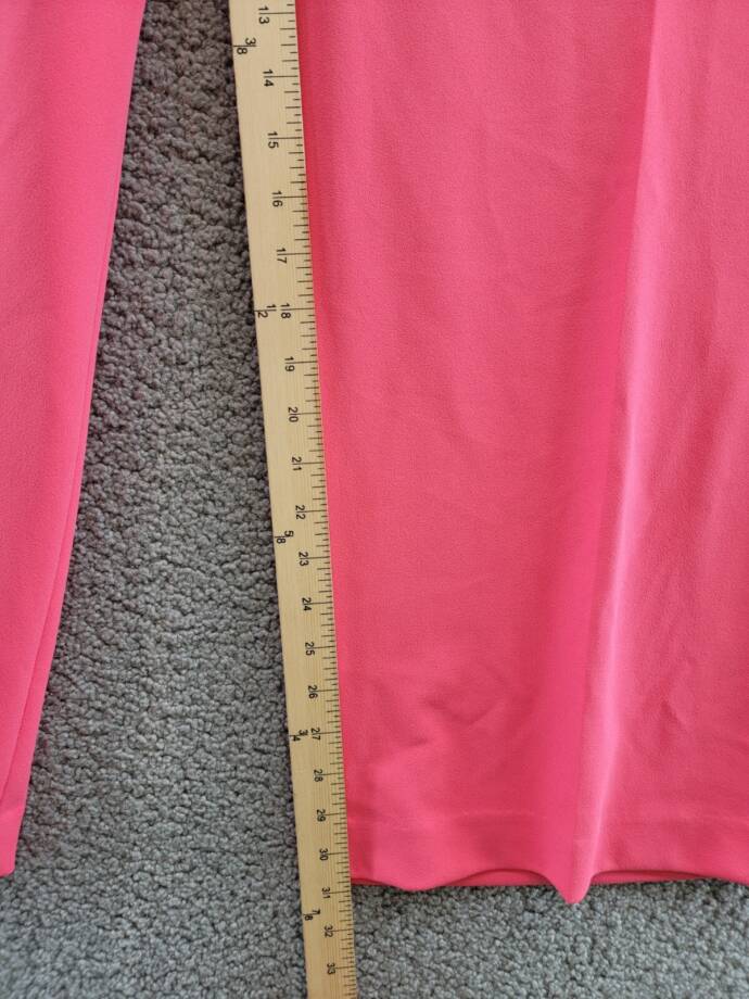 Calvin Klein Plus Size Wide-Leg Scuba Crepe Pants Women's 24W Rosebud Zip Fly