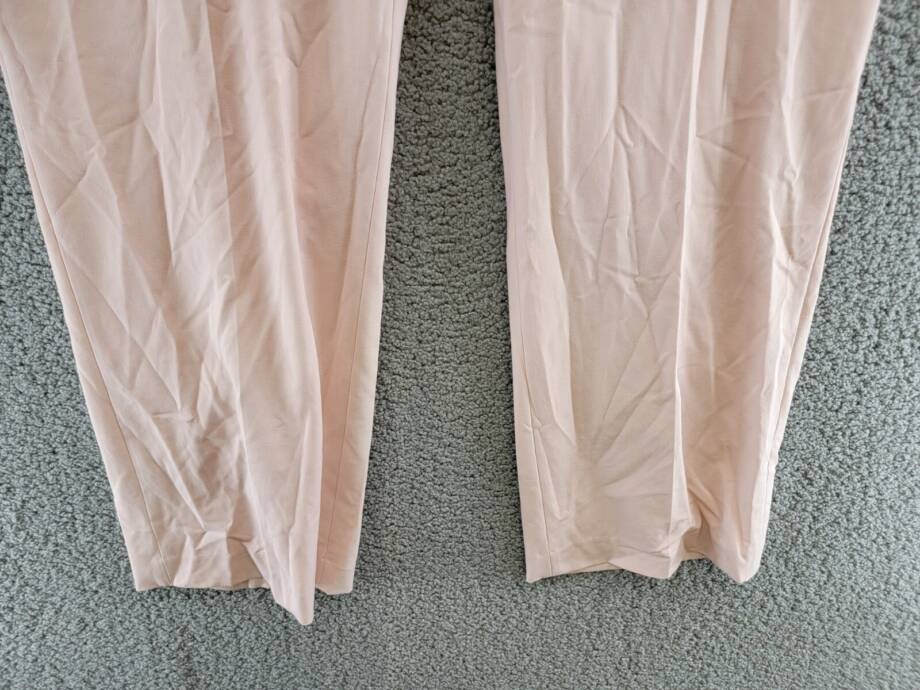 Calvin Klein Plus Size Solid Crepe Ankle Pants Women's 14W Petal Pink Zip Fly