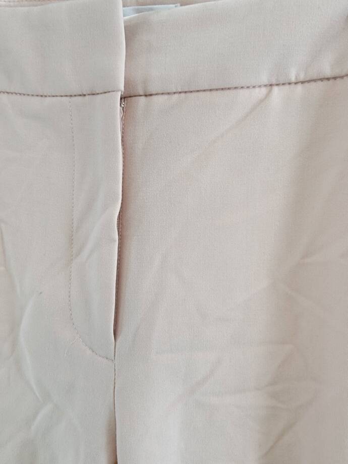 Calvin Klein Plus Size Solid Crepe Ankle Pants Women's 14W Petal Pink Zip Fly