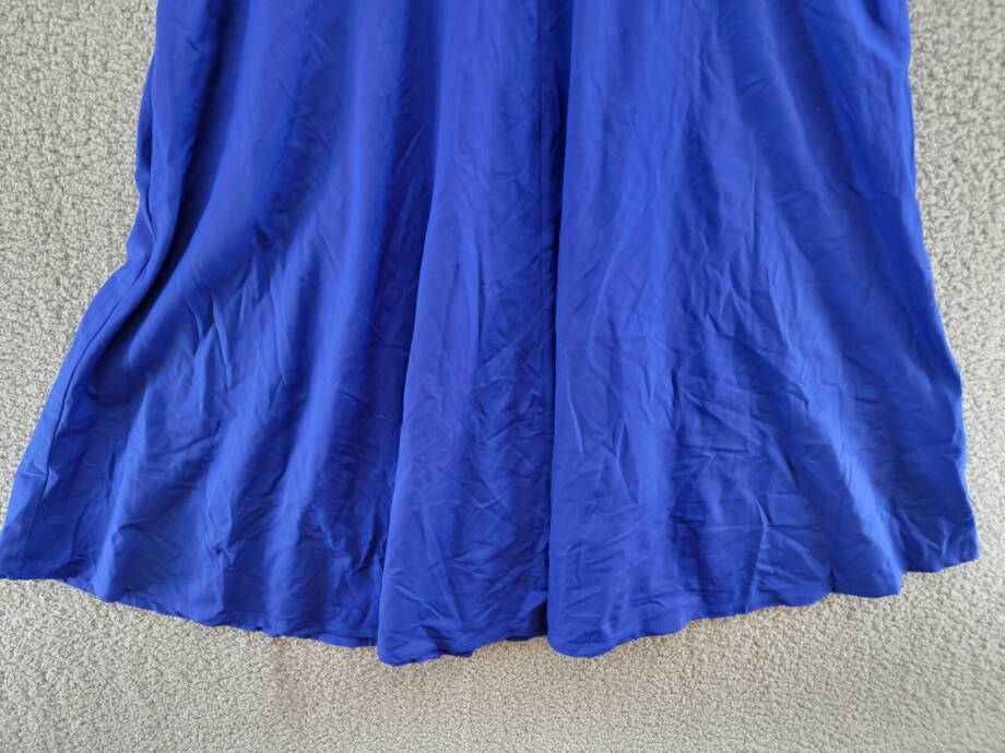 MSK Plus Size Pullover Dress Women's 2X Blue Side Pockets Scoop Neck Sleeveless
