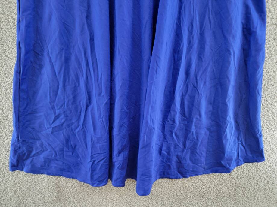 MSK Plus Size Pullover Dress Women's 2X Blue Side Pockets Scoop Neck Sleeveless