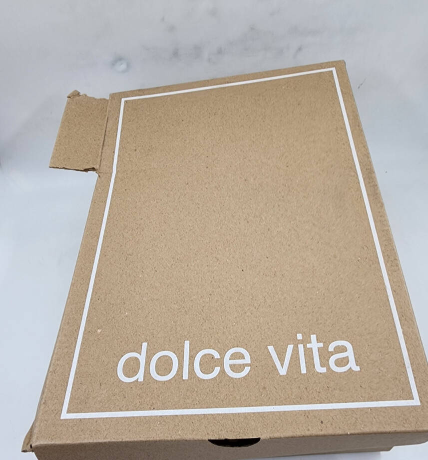 Dolce Vita Pandro Crystal Embellished Block Heels Women's 9.5 Light Gold