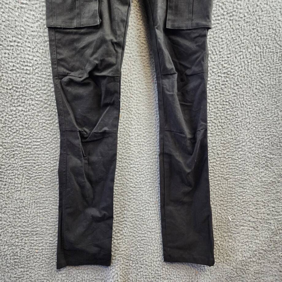 American Stitch Fixed Waist Pants Men's S Black Belt Loops Mid Rise Straight Leg