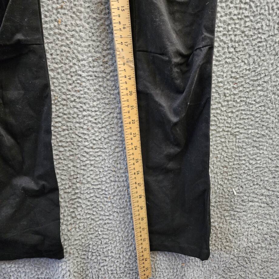 American Stitch Fixed Waist Pants Men's S Black Belt Loops Mid Rise Straight Leg