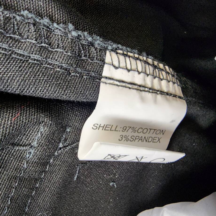 American Stitch Fixed Waist Pants Men's S Black Belt Loops Mid Rise Straight Leg