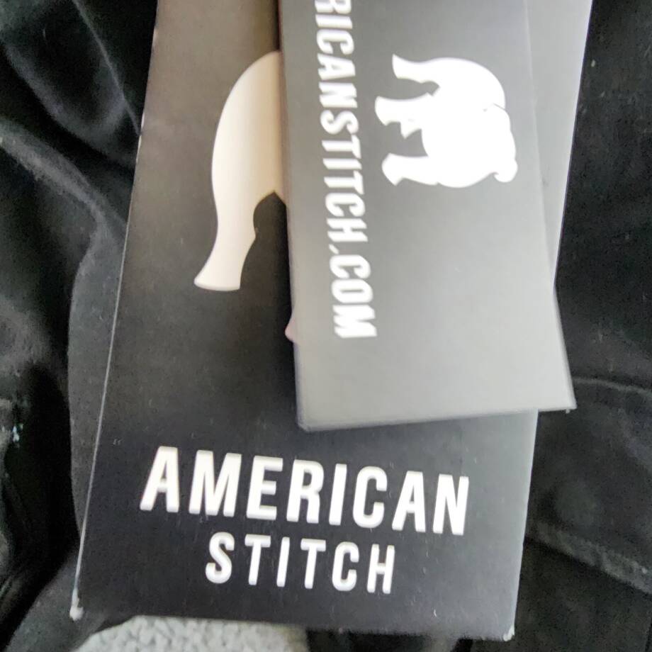 American Stitch Fixed Waist Pants Men's S Black Belt Loops Mid Rise Straight Leg
