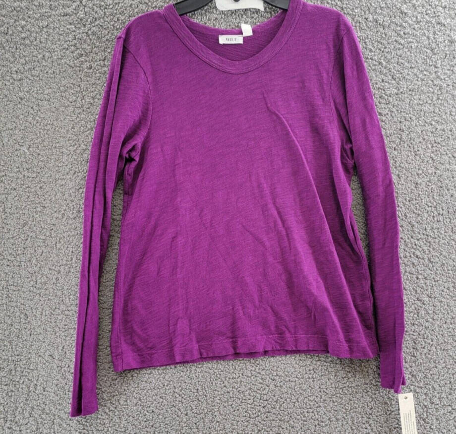 Wilt Long Sleeve Top Women's XS Magnolia Heather Scoop Neck Long Sleeve Pullover