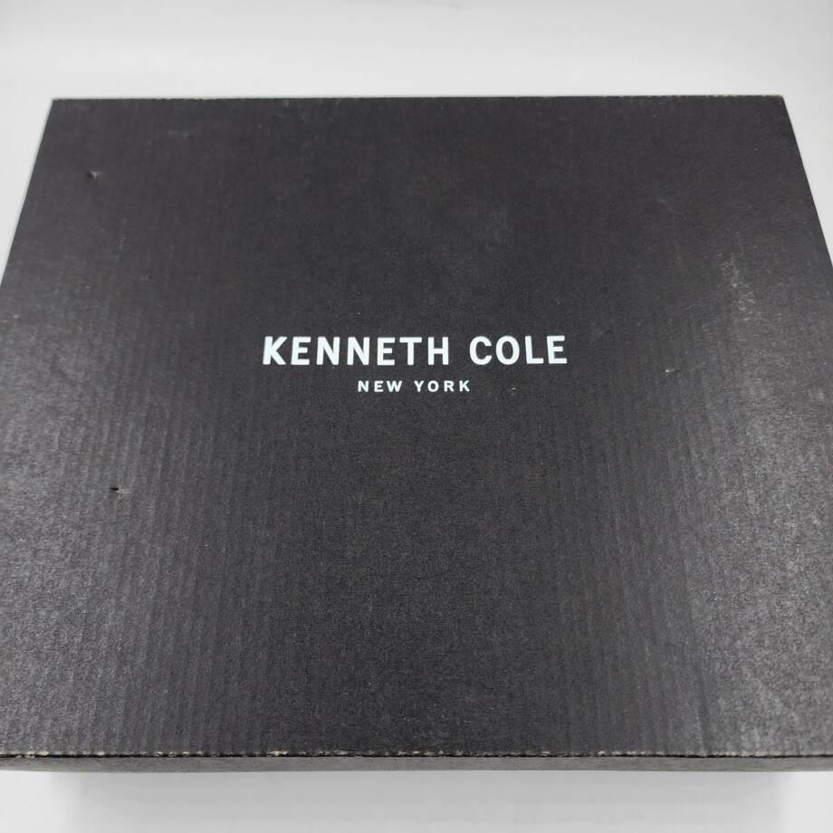 Kenneth Cole Brooke Cross Strap Heeled Sandal Women's 6.5M Pewter Iridescent