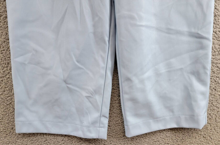 Avec Les Filles Double Front-Zip Wide-Leg Faux-Leather Pants Womens 4 Slate Blue