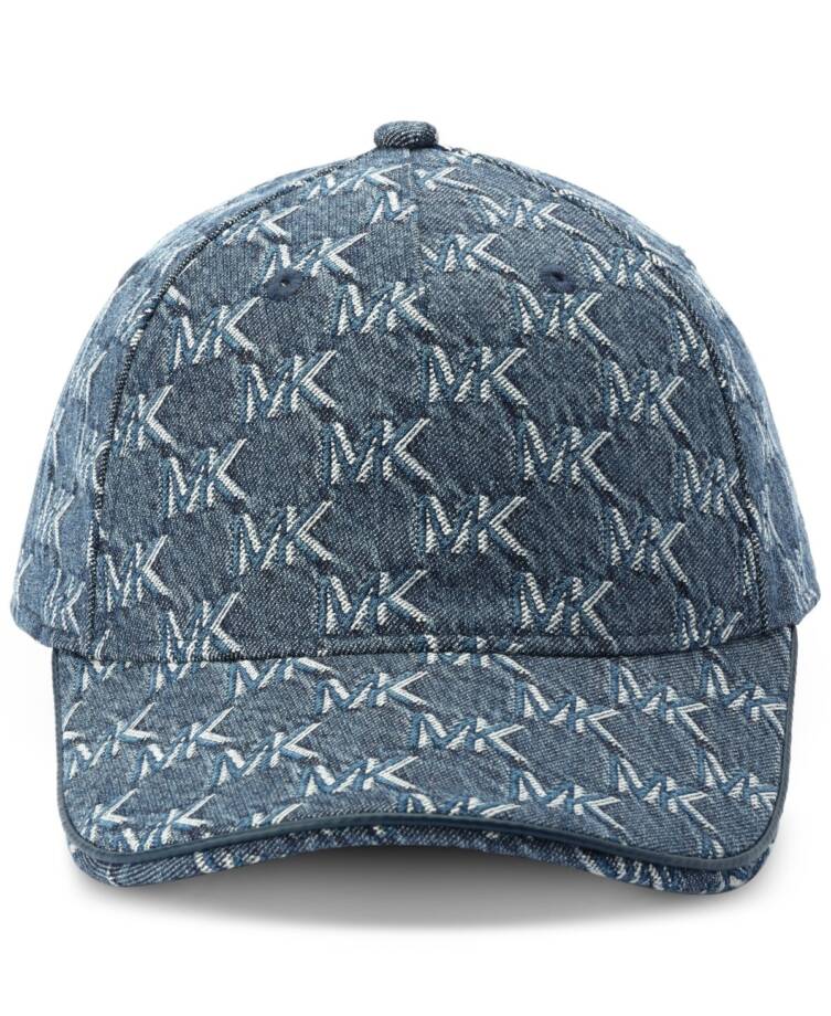 Michael Kors Logo Denim Baseball Hat Women's One Size Denim Adjustable