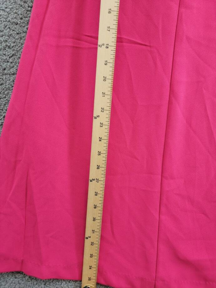CeCe A-Line Back Bow Detailed Dress Women's 4 Pink Peacock Back Button Closure