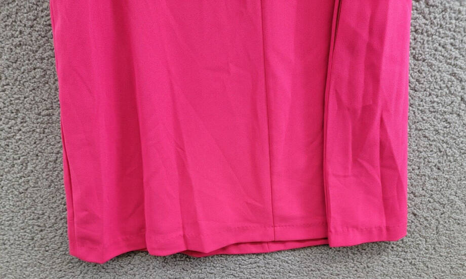CeCe A-Line Back Bow Detailed Dress Women's 4 Pink Peacock Back Button Closure