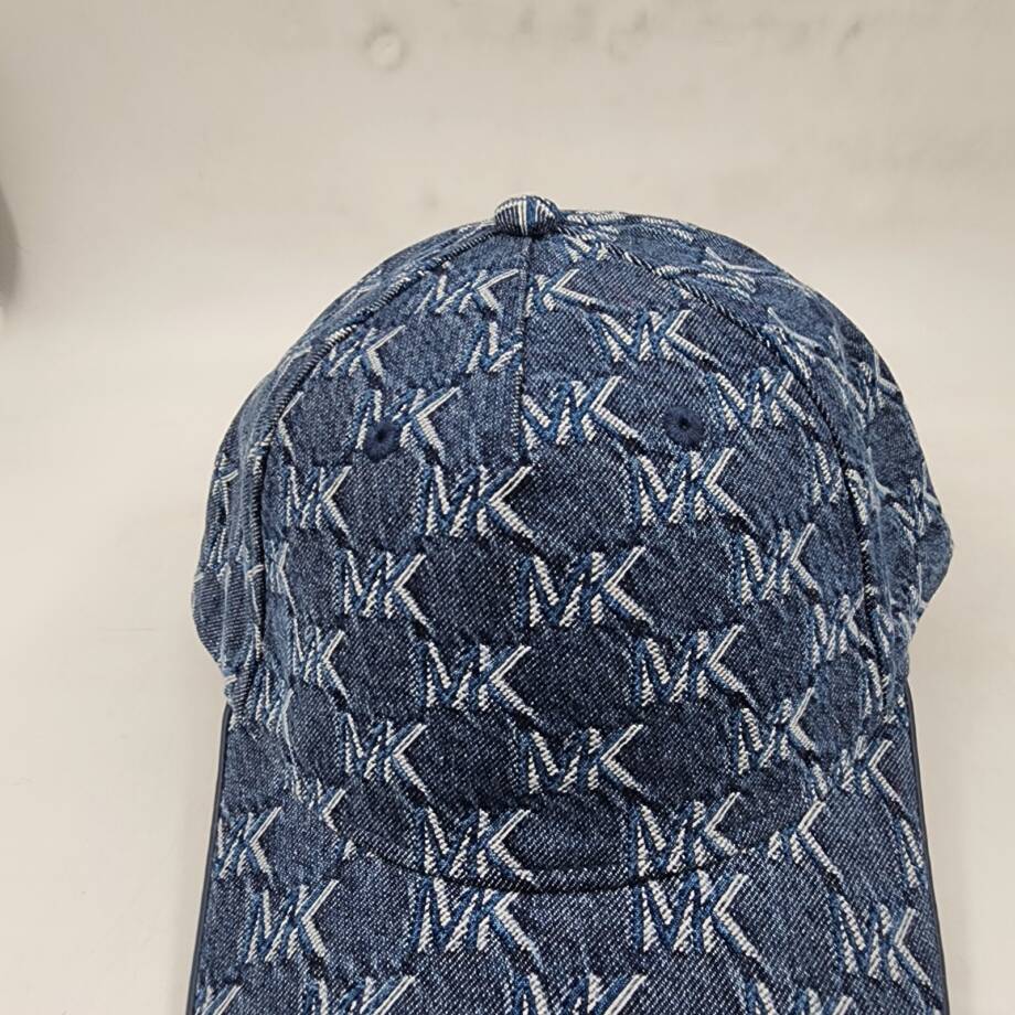 Michael Kors Logo Denim Baseball Hat Women's One Size Denim Adjustable