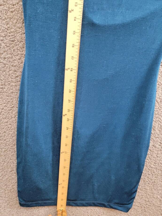GUESS Yasmine Crossover Halter Dress Women's S Blue Blood Back Zipped Closure