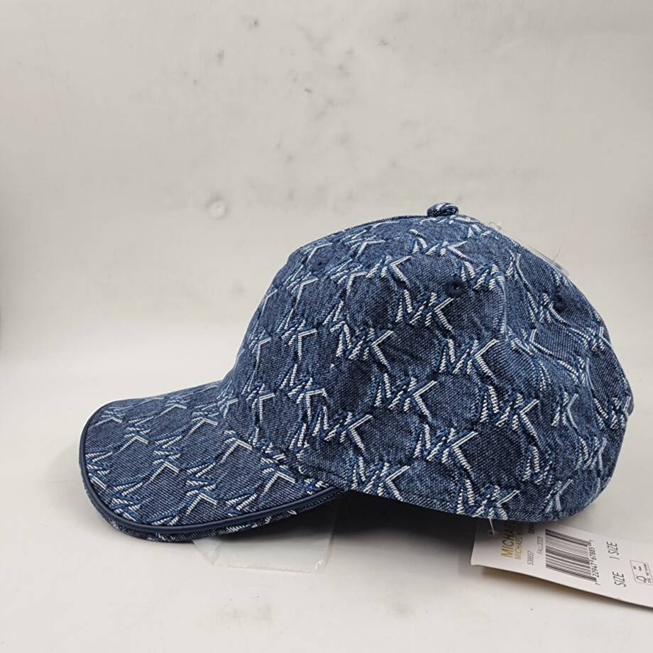 Michael Kors Logo Denim Baseball Hat Women's One Size Denim Adjustable