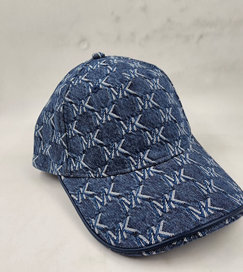 Michael Kors Logo Denim Baseball Hat Women's One Size Denim Adjustable