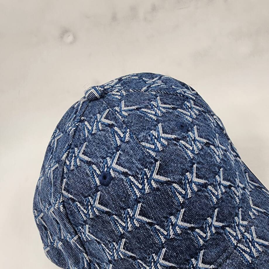 Michael Kors Logo Denim Baseball Hat Women's One Size Denim Adjustable