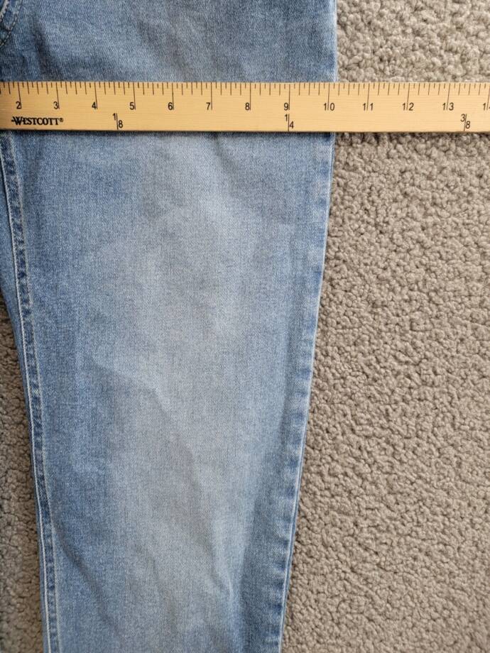 Tommy Jeans Julie Straight-Leg Button-Waist Jeans Women's 26/28 Denim Light