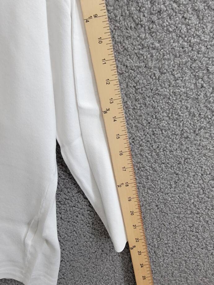 Kasper Open-Front Long-Sleeve Sweater Women's XL White Solid Collarless Pull On