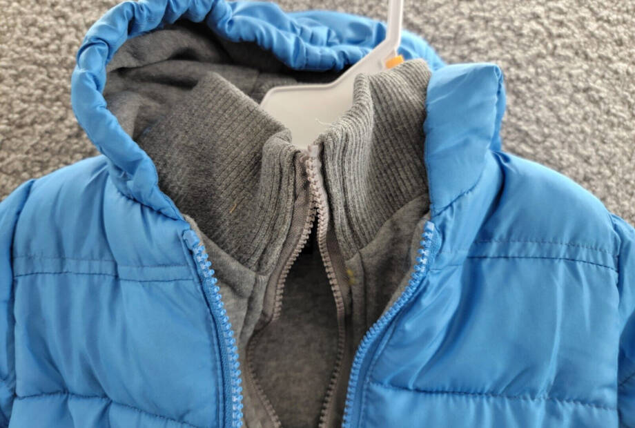 Rothschild Contrast Fleece Vestee Puffer Jacket Baby Boy 18M Ocean Blue Full Zip