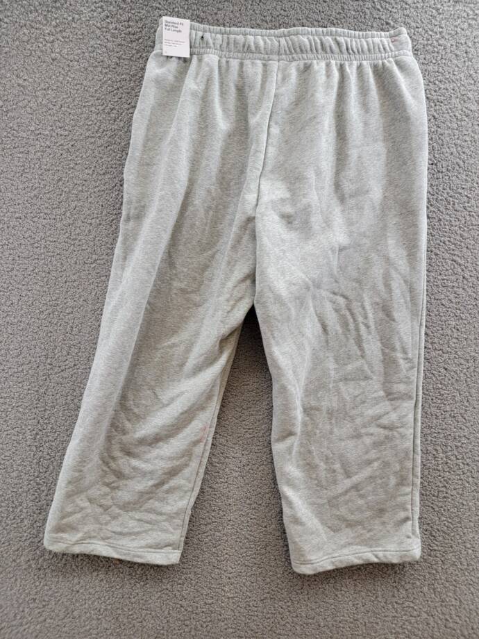 Nike Sportswear Plus Size Mid-Rise Sweatpants Women 1X Gray Drawstring Waist