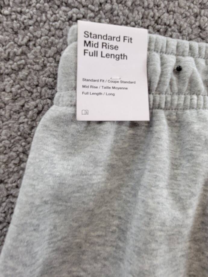 Nike Sportswear Plus Size Mid-Rise Sweatpants Women 1X Gray Drawstring Waist